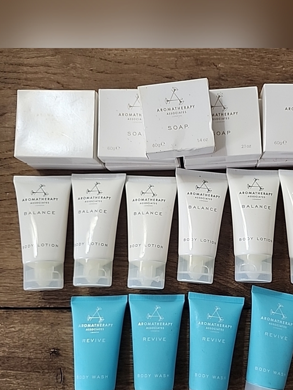 New Lot of 20 AROMATHERAPY ASSOCIATES Soap Bar Body Wash Lotion Travel Size